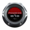 Vms Racing Gunmetal Oil Cap With Powered By B18 Emblem In Cnc Machined Billet Aluminum Compatible Honda Accord Acura Integra