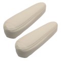 Secos Armrest Cover Replacement Leather Seat Shale Light Neutral Tan For Chevy Silverado 1500 2500 3500 Tahoe Sierra Suburban 