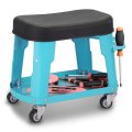 Auto Dynasty Mechanic Roller Stool 300 Lbs Capacity Rolling Creeper Garage Shop Seat With Tool Tray Heavy Duty Roll Repair