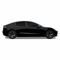 Slickmod Chrome Delete Blackout Vinyl Overlay For Tesla Model 3 Complete Kit Extra Side 1 Gloss Black 
