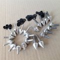 Hongk- Silver Spike Fairing Bolts Kit Compatible With 2003-2006 Kawasaki Ninja Zx6r Zx 636 Zx6rr B01bn0o254