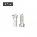 Uxcell Knurled Thumb Screws M6x16mm Brass Shoulder Bolts Grip Knobs Fasteners Nickel Plated 4pcs