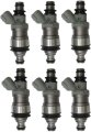6 Pack Fuel Injectors 23250-620 For Toyota 4runner T100 Camry Lexus Es300 3 0l V6 And 3 4l Engines 1992 To 1998 