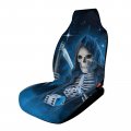 Grim Reaper With Scythe Playing Dice Car Seat Cover Fronts Elastic Automotive Seat Protective Case Fit Cars Suvs Trucks 