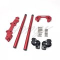 Cnc Adjustable Handlebar W Adapter For 2014-2017 Ducati Monster 821 1200 Red B07b4s321f 