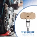 X Autohaux 4pcs Tpms Sensor 15114379 For Chevrolet Tahoe Gmc Sierra 2005-2006 Plastic Beige
