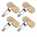 X Autohaux 4pcs Tpms Sensor 15114379 For Chevrolet Tahoe Gmc Sierra 2005-2006 Plastic Beige