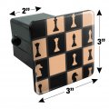 Chess Board Pieces Pattern Tow Trailer Hitch Cover Plug Insert