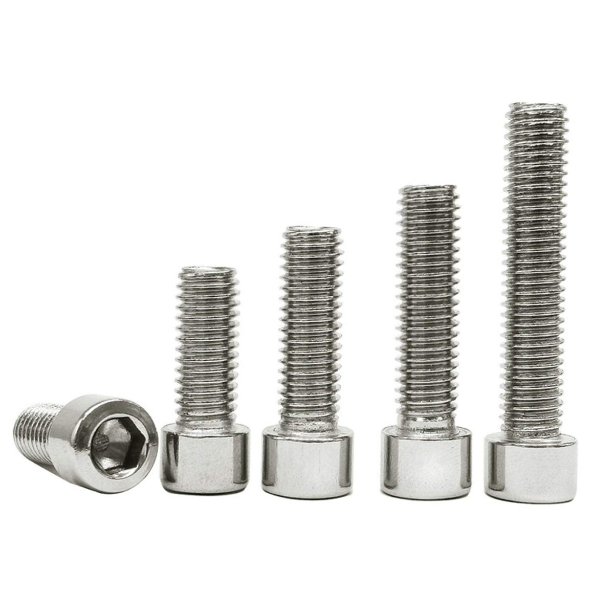 10 Pcs M10 1 5x50mm Stainless Steel Hex Socket Head Cap Screws Din 912 Inner Bolts Silver Tone