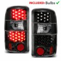 Amerilite For 2000-2006 Chevy Tahoe Suburban Gmc Yukon Dark Black Led Replacement Brake Tail Lights Set Passenger And Driver