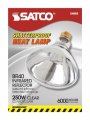 Satco S4885 120v 250 Watt R40 Medium Base Shatterproof Heat Lamp Clear