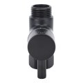 Keenso Copper Shower Arm Diverter Valve Precise Control 3-g1 2 For Handheld Quick Installation Black