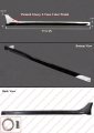 Mc Style Jdm Fe180 Painted Two Tone Pearl White Gloss Black Side Skirt Extension Compatible For 2022 2023 Honda Civic Ex Lx Si