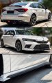 Mc Style Jdm Fe180 Painted Two Tone Pearl White Gloss Black Side Skirt Extension Compatible For 2022 2023 Honda Civic Ex Lx Si