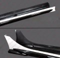 Mc Style Jdm Fe180 Painted Two Tone Pearl White Gloss Black Side Skirt Extension Compatible For 2022 2023 Honda Civic Ex Lx Si