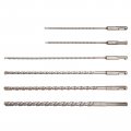Sds Plus Rotary Hammer Drill Bit Set 6 Piece For Masonry Concrete Block Brick Stone 3 16 In 4 5 8 1 2 X 12 Carbide Tip 