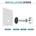 24pcs Screw Covers Caps 20mm Dia Stainless Steel Mirrors Decorative Cover Nails Flat Gasket Screw Fasteners For Sign