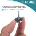 24pcs Screw Covers Caps 20mm Dia Stainless Steel Mirrors Decorative Cover Nails Flat Gasket Screw Fasteners For Sign