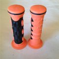 Smt-sport Bike Comfort Gel Style H Grips Orange Compatible With Aprilla Bmw Ducati Triumph Honda Suzuki Polaris Yamaha Dirt