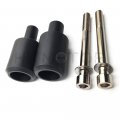 Hongk- Motorcycle Frame Slider Crash Protector Compatible With 2003-2006 Cbr 600rr Rr Black B01bw4p674