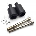 Hongk- Motorcycle Frame Slider Crash Protector Compatible With 2003-2006 Cbr 600rr Rr Black B01bw4p674