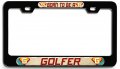 Born To Be A Golfer 3d Metal License Plate Frame Universal Fit For Auto Suv And Truck Tag Holder 12 In X 6 Heavy Duty All 