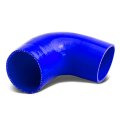 Auto Dynasty 2 Inches To 25 90 Degree Elbow Turbo Intercooler Intake Piping Coupler Reducer Silicone Hose Blue 