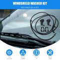 Windshield Washer Nozzle Jet Hose Kit For Ford F250 F350 F450 F550 Super Duty 2011 2016 Replace Bc3z-17603-a Bc3z-17k605-b