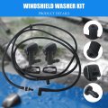 Windshield Washer Nozzle Jet Hose Kit For Ford F250 F350 F450 F550 Super Duty 2011 2016 Replace Bc3z-17603-a Bc3z-17k605-b