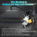 Uxcell Rear Left Side Power Door Lock Actuator Motor With Cable For Saturn Vue 2008-2010 Chevrolet Captiva Sport 2012-2015 No