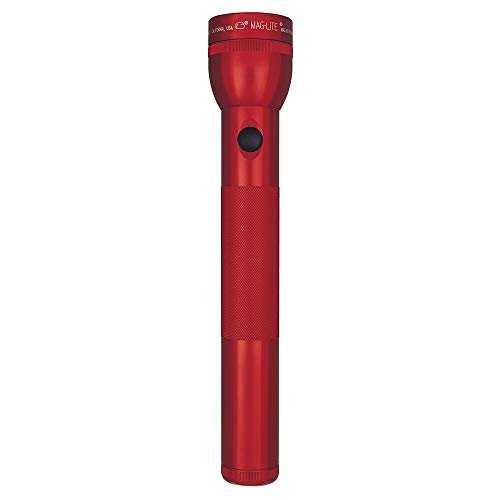 Maglite Heavy-duty Incandescent 3-cell D Flashlight In Display Box Red