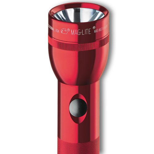 Maglite Heavy-duty Incandescent 3-cell D Flashlight In Display Box Red