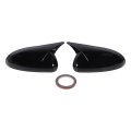 Glossy Black Rearview Mirror Cover Cap With Protective Side For Zn8 Zd8 2021 To 2024 Crafted From High Strength Abs Material