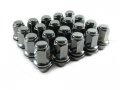 24 Piece Mag Lug Nuts For 6 Toyota Factory Alloy Wheels On Chevy Truck 14x1 5 Thread Size Black Closed End With Built In Washer 