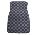 Universal Floor Mats Carpet 4 Piece Set Black Velour And Plastic Interior For Passenger Cars Front Rear Row Direct Replacement