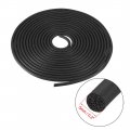 Uxcell Foam Rubber Seal Weather Strip 5mm Diameter 5 Meters Long Black