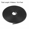 Uxcell Foam Rubber Seal Weather Strip 5mm Diameter 5 Meters Long Black