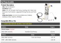 Fuel Pump Assembly With Sending Unit Float Reservoir Strainer Upgraded Wiring Harness And Tank Seal Compatible 1997-2002 Gmc