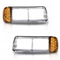 Headlight Bezel W Led Turn Signal Light For 2010-2012 Freightliner Fld120 Fld120sd Left Right Side 32337 32336 