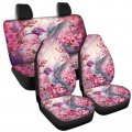 Tupalatus 4 Pack Car Seat Covers Back Protector Split Bench Cover Full Set Women Ladies Fashion Auto Accessories Decor All