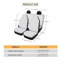 Tupalatus 4 Pack Car Seat Covers Back Protector Split Bench Cover Full Set Women Ladies Fashion Auto Accessories Decor All