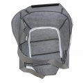 Secosautoparts Front Driver Passenger Side Bottom Replacement Microfiber Leather Seat Cover Gray Compatible With Ford