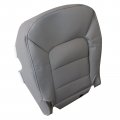 Secosautoparts Front Driver Passenger Side Bottom Replacement Microfiber Leather Seat Cover Gray Compatible With Ford