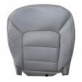 Secosautoparts Front Driver Passenger Side Bottom Replacement Microfiber Leather Seat Cover Gray Compatible With Ford