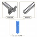 Uxcell 150 Degree V-groove Router Bit 16mm Dia With 6mm Shank Titanium Steel Tipped V Grooving Gray