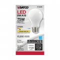 Satco 6 Pack Dimmable Led Filament Lamps S12426 High Lumens 11 Watt A19 Soft White Medium Base 2700k 90 Cri 120 Volt For Use At