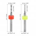 Uxcell Micro Pcb Drill Bit Set 1 8 375mm Shank 1mm 1 6mm Tungsten Carbide Tip Cnc Engraving Print Circuit Board Drilling Rotary
