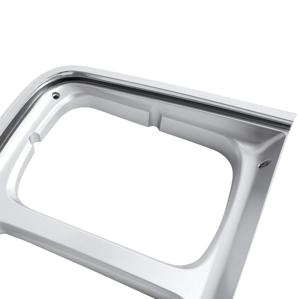 Hecasa Front Pair Headlight Bezel Silvery For 1985-1991 Chevy Chevrolet G10 G20 G30 Gmc G1500 G2500 G3500 Headlamp Cover Trim