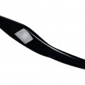 Lirun Front Headlight Glossy Black Eyebrow Trim Carbon Fiber Cover Decoration Headlamp Eyelids Frame Replacement For Ford
