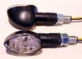Ks Technologies Marker Lights Ultra Mini Led Oval Long Black Body 